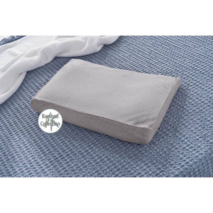 Theraline Toddler Pillow with Bamboo Pillow Case Grey  24m+