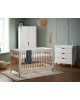 Obaby Maya Nursery Set White with Natural