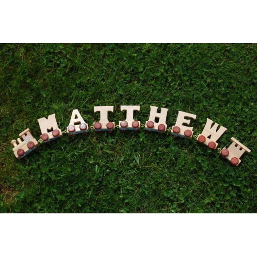 Wooden Train Names - natural Wooden Train Names - natural