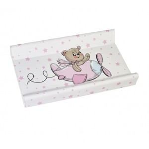Plebani Changing Mat Nuvola Bear Stars Pink