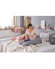 Theraline Maternity & Nursing Pillow Original Bamboo Clay Grey