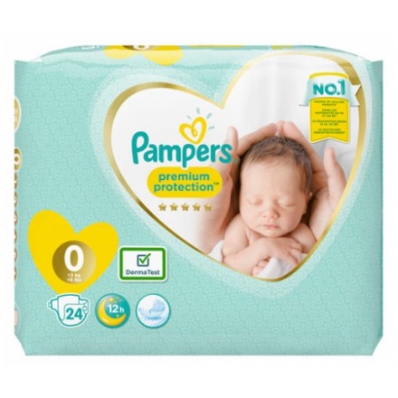 Pampers Nappies New Baby Micro <3kgs 24pcs Pampers Nappies New Baby Micro <3kgs 24pcs