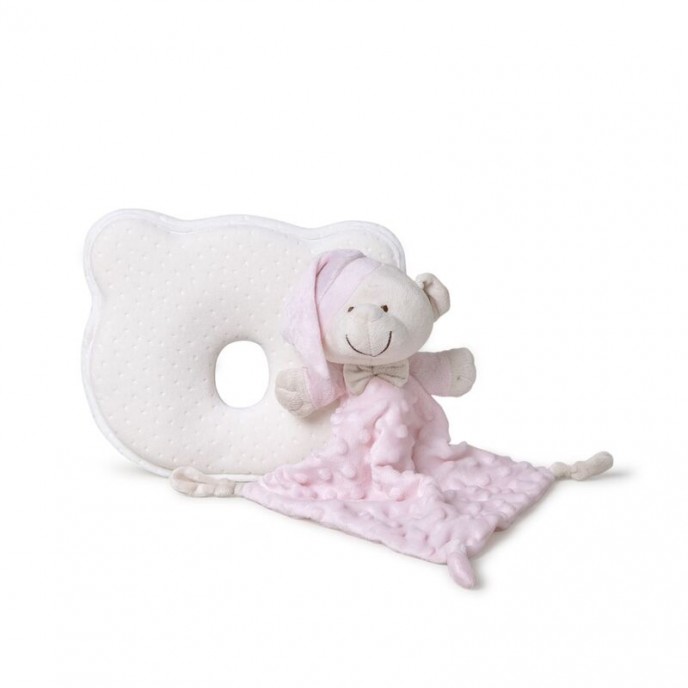 Interbaby Baby Pillow and Comforter Set Pink