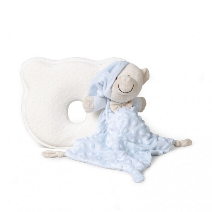 Interbaby Baby Pillow and Comforter Set Blue