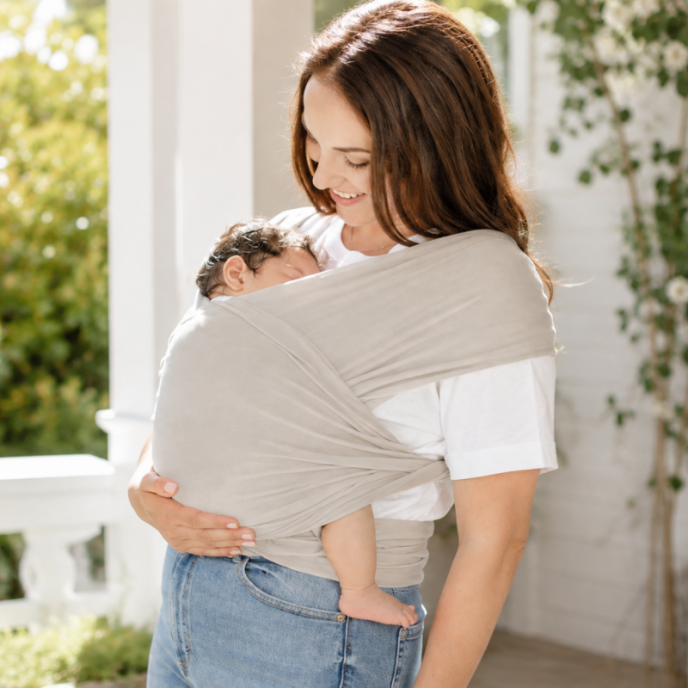 Sevi Bebe Carrier Wrap Sling Grey Sevi Bebe Carrier Wrap Sling Grey