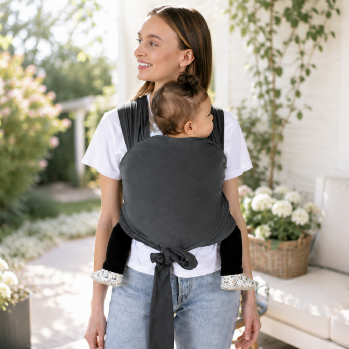 Sevi Bebe Carrier Wrap Sling Grey Sevi Bebe Carrier Wrap Sling Grey