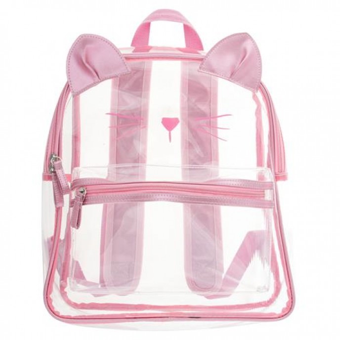 Stephen Joseph Clear Backpack Cat