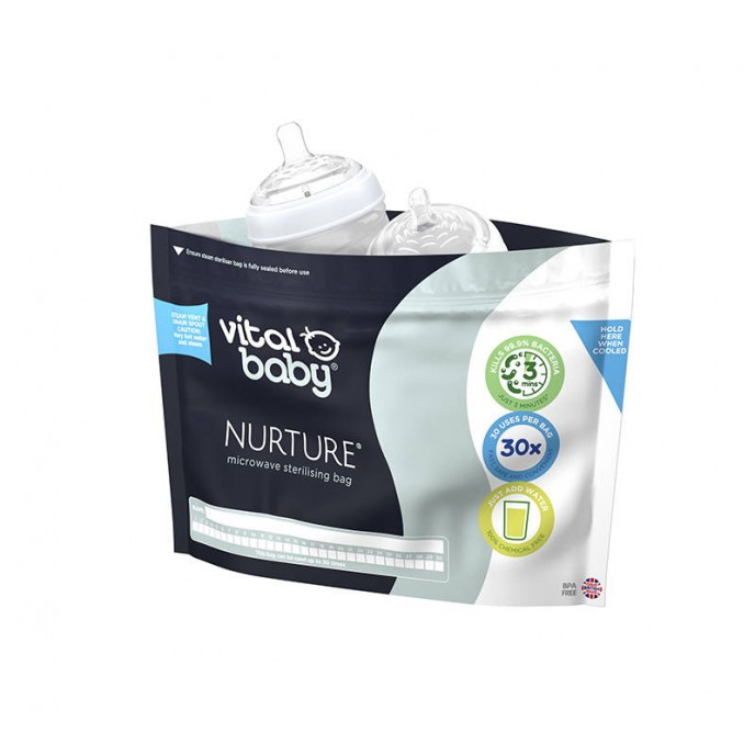Vital Baby Microwave Sterilising Bags 5pk Vital Baby Microwave Sterilising Bags 5pk